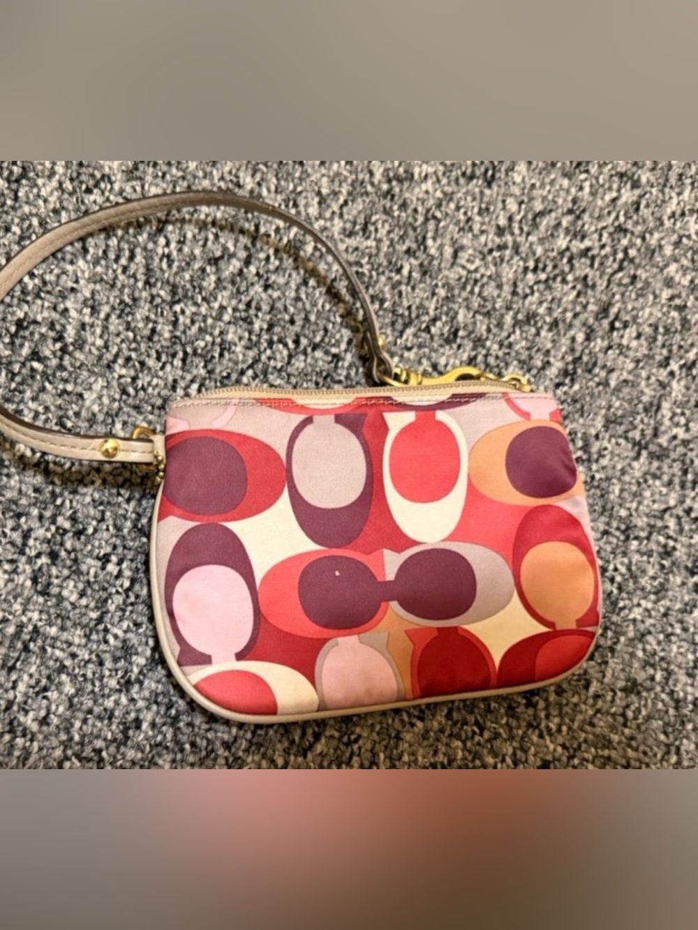 Y2K Coach Ashley Scarf Print Small Wristlet